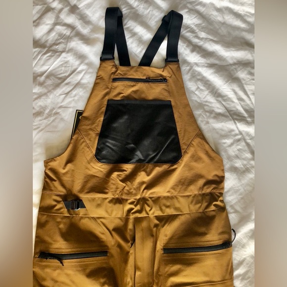 SOLD! NWT Mountain Hardwear Men's Boundary Ridge™ GORE-TEX Bib Golden Brown - Picture 4 of 9